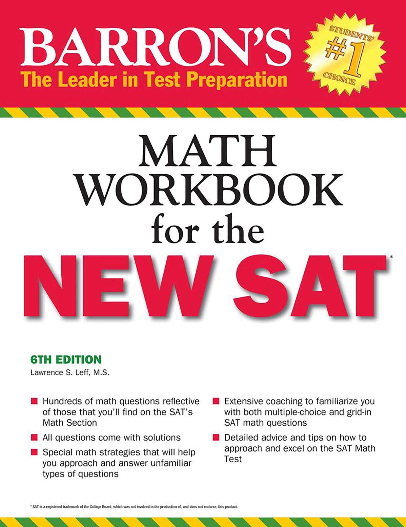 Barron's Math Workbook for the NEW SAT (Barron's Sat Math Workbook)